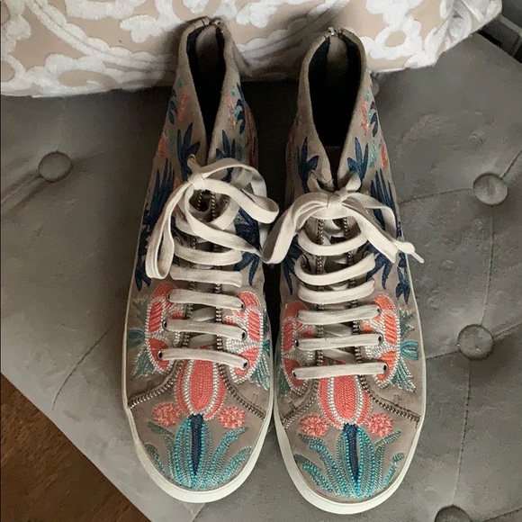 🌸 Rebecca Minkoff Zaina NIB Embroidered Sneakers - Picture 6 of 8
